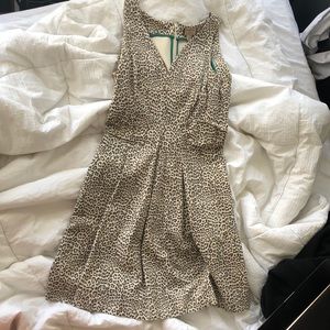 Banana Republic Size 10 Leopard Print Dress